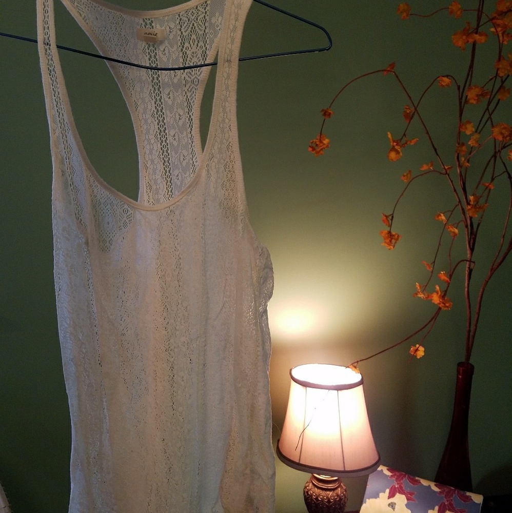 Lace tank top